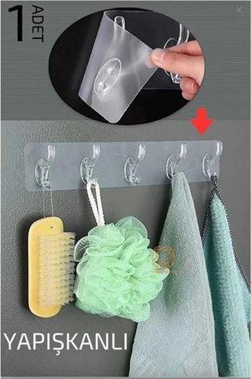 5 Pinli Yapışkanlı Askı Xenoty Design