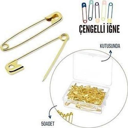50 Adet Kutulu Çengelli Iğne