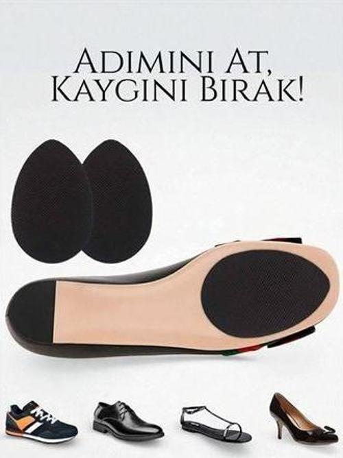 Ayakkabı Tabanına Yapışan Kaydırmaz Ped - Düşme Önleyici, Kendinden Yapışkanlı | Topuklu, Kösele ve 