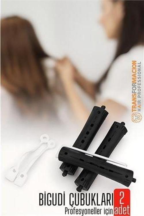 Saç Bigudisi – 2'li Saç Bukle Şekillendirme Seti - Lastikli - Profesyonel
