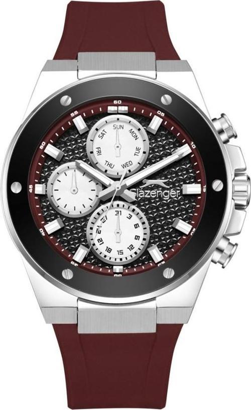 SL.09.2557.2.03 Silikon Kordon Fonksiyonlar Aktif  Kırmızı Renk Erkek Kol Saati