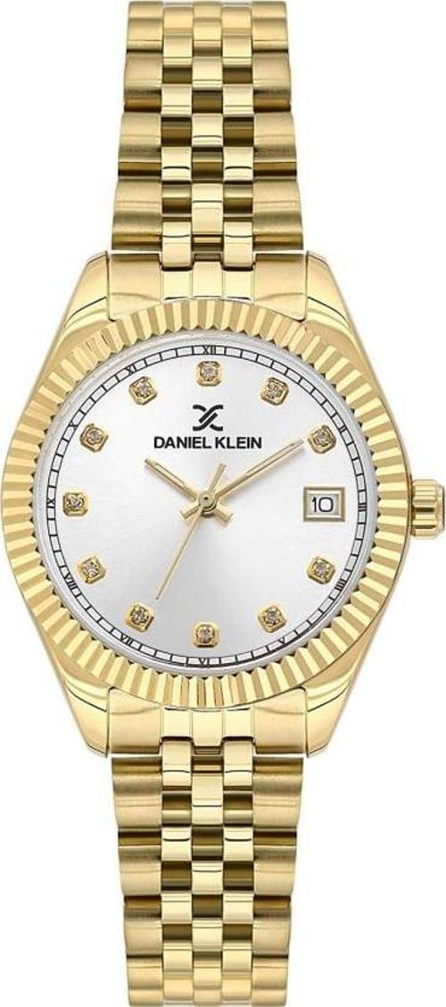 DKE.1.10826-2 Takvimli 3 Atm Suya Dayanıklı Altın Renk Kadın Kol Saati