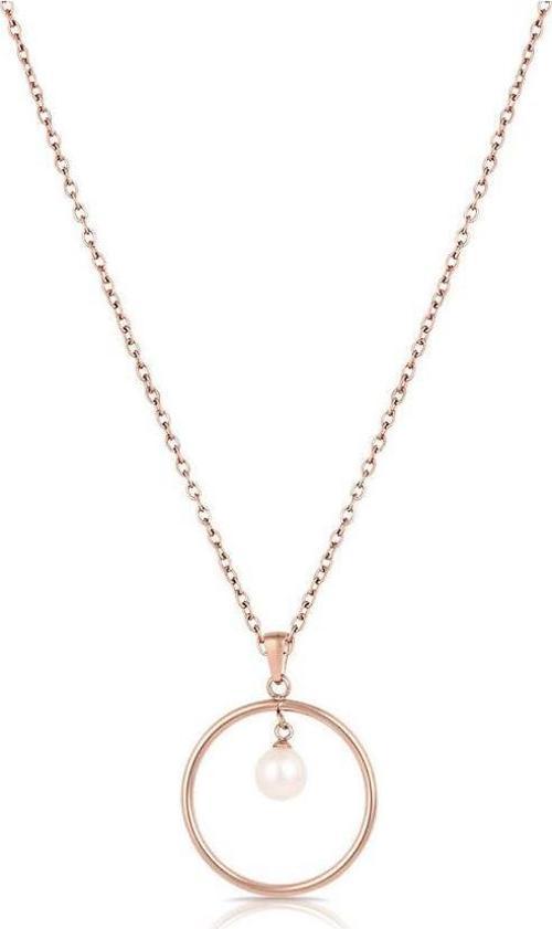 FRJ.3.6006.4 İnci Detaylı Rose Kadın Kolye