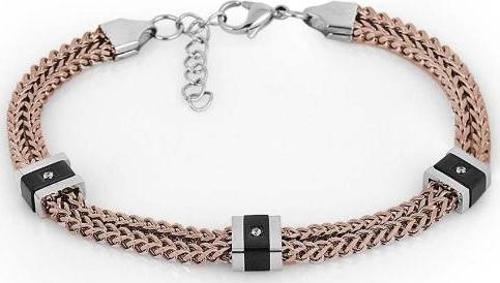 Santa Barbara Polo Racquet Club SBJ.6.2005.4 Taşlı Tasarım Çelik Malzemeli Bakır Renk Kadın Bileklik