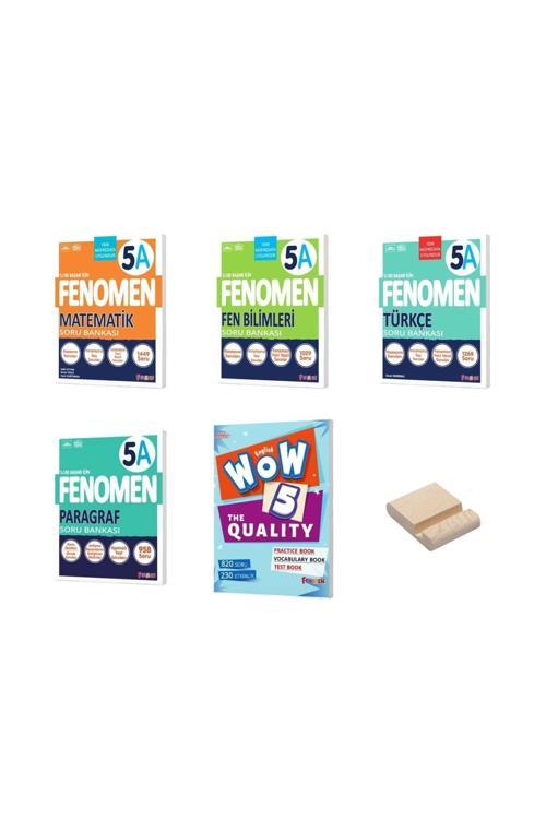 5. Sınıf A Serisi Matematik Fen Türkçe Paragraf ve İngilizce 5li Soru Bankaları