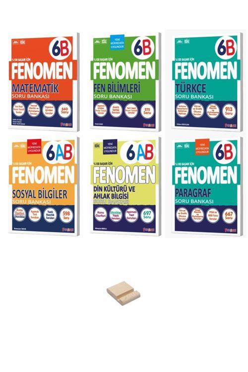 6. Sınıf B Serisi Tüm Dersler 6lı Soru Bankası Seti + Telefon Standı