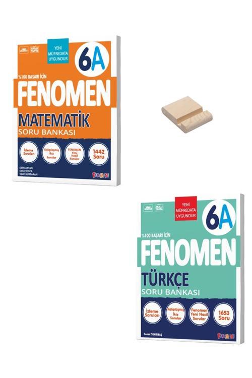 6. Sınıf A Serisi Matematik ve Türkçe Soru Bankası + Telefon Standı