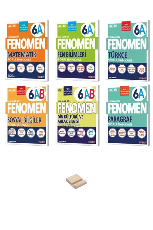 6. Sınıf A Serisi Tüm Dersler 6lı Soru Bankası Seti + Telefon Standı