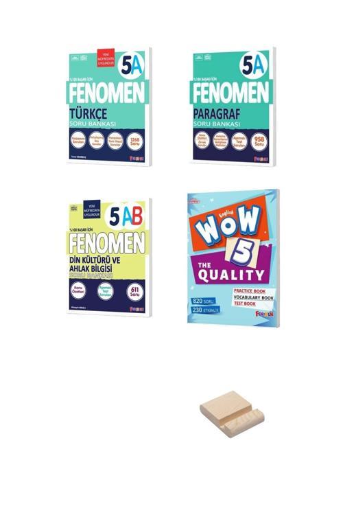 5. Sınıf A Serisi Türkçe İngilizce Din ve Paragraf 4lü Set Soru Bankaları