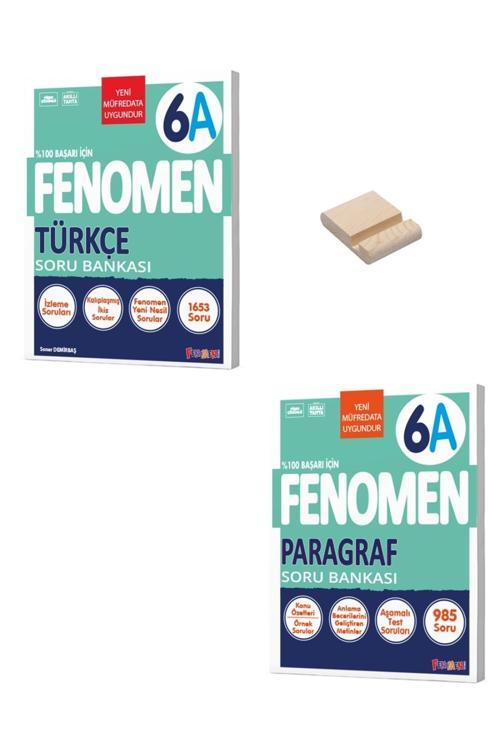 6. Sınıf A Serisi Türkçe ve Paragraf Soru Bankası + Telefon Standı