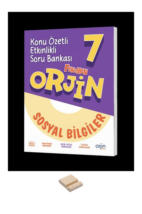 7. Sınıf Orjin Konu Özetli Etkinlikli Sosyal Bilgiler Soru Bankası ve Telefon Standı