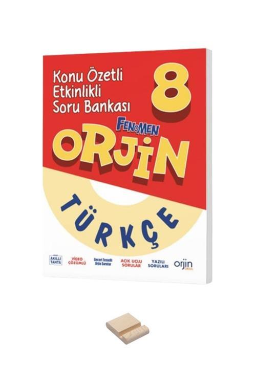 8. Sınıf Orjin Konu Özetli Etkinlikli Türkçe Soru Bankası ve Telefon Standı