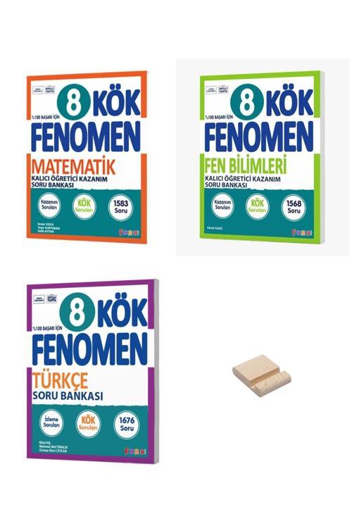 LGS 8. Sınıf KÖK Matematik Fen Bilimleri ve Türkçe Soru Bankası 3lü Set + Telefon Standı