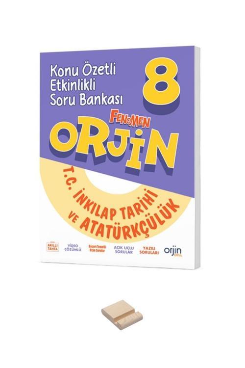 LGS 8. Sınıf Orjin Konu Özetli Etkinlikli İnkılap Soru Bankası ve Telefon Standı