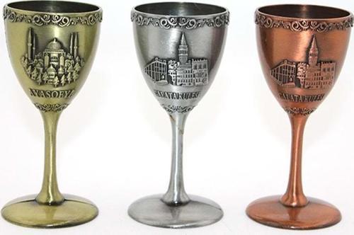 Metal İstanbul Yöresel Kadeh Bardak