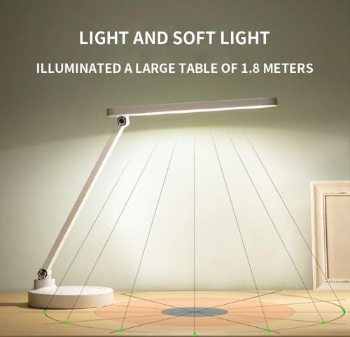 40 Led Çalışma Okuma Işığı Kademeli Masa Lambası Ayarlanabilir Renk Tonu Ve Parlaklık