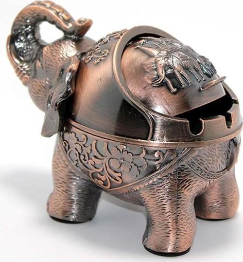 Metal Fil Figürlü Küllük Alk1656 Dekoratif Hediyelik