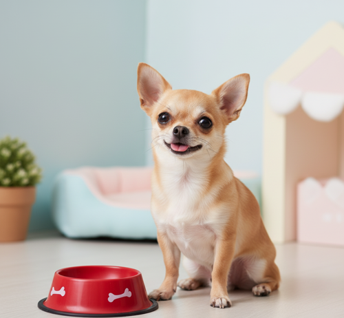 Kemik Desenli Mama Kabı 15 cm - Kaydırmaz