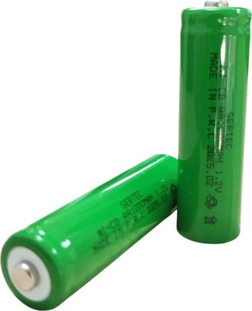 1.2V 1200 Mah - AA - Ni-Cd Şarjlı Pil - (Başlı)