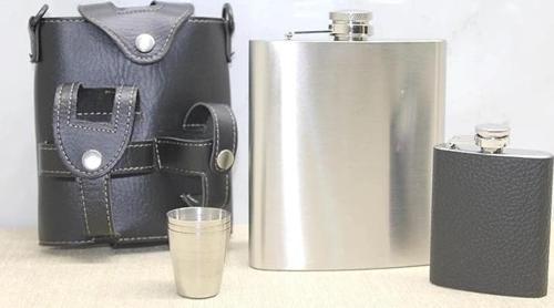 Deri Kılıflı Matara Seti Alk3930