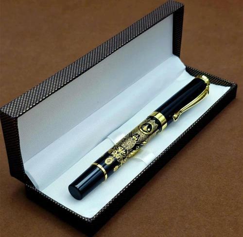 Kutulu Osmanlı Tuğralı Metal Kalem