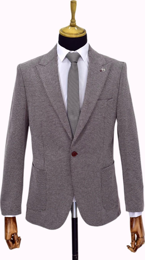 Erkek Tek Spor Ceket Çift Yırtmaçlı BGL-ST03983