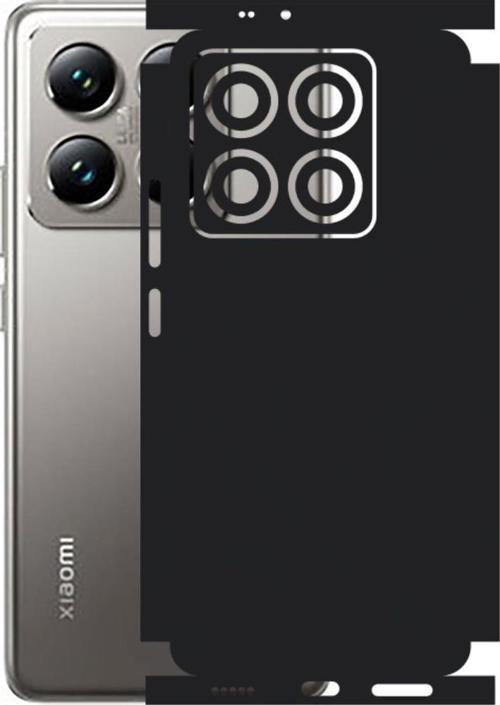 Xiaomi 14T Pro ile Uyumlu 360 Arka Kaplama  Mat Siyah