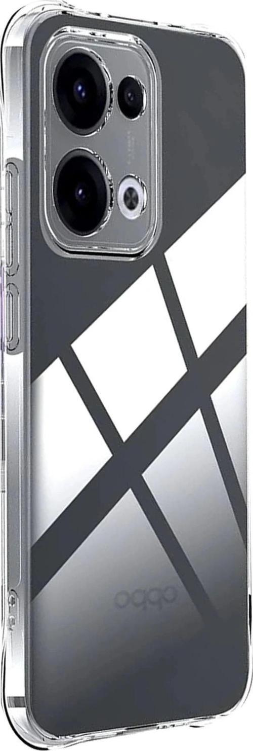 Oppo A6 Pro 4G Lüx Şeffaf Silikon - Şeffaf-(5796)