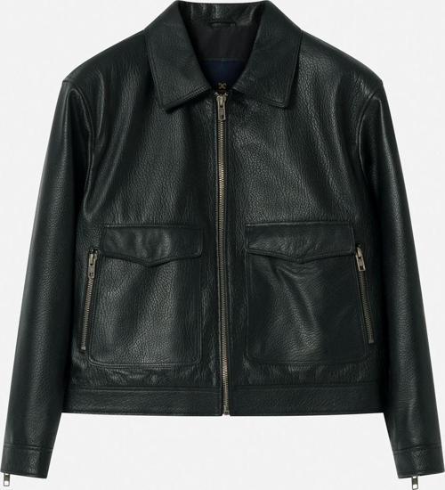 Jacob Erkek Oversize Gerçek Deri Ceket SİYAH