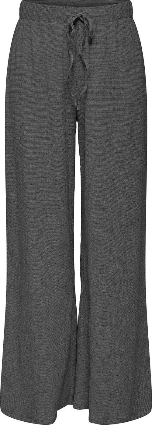 Onlagnes Regular Fit Yüksek Bel Geniş Paça Bayan Pantolon 15346910 KOYU GRİ