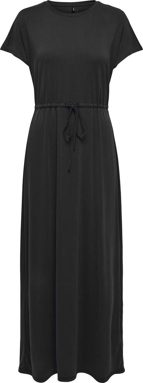 Onlhannah Regular Fit Bisiklet Yaka Bağlama Detaylı Bayan Elbise 15348761 SİYAH