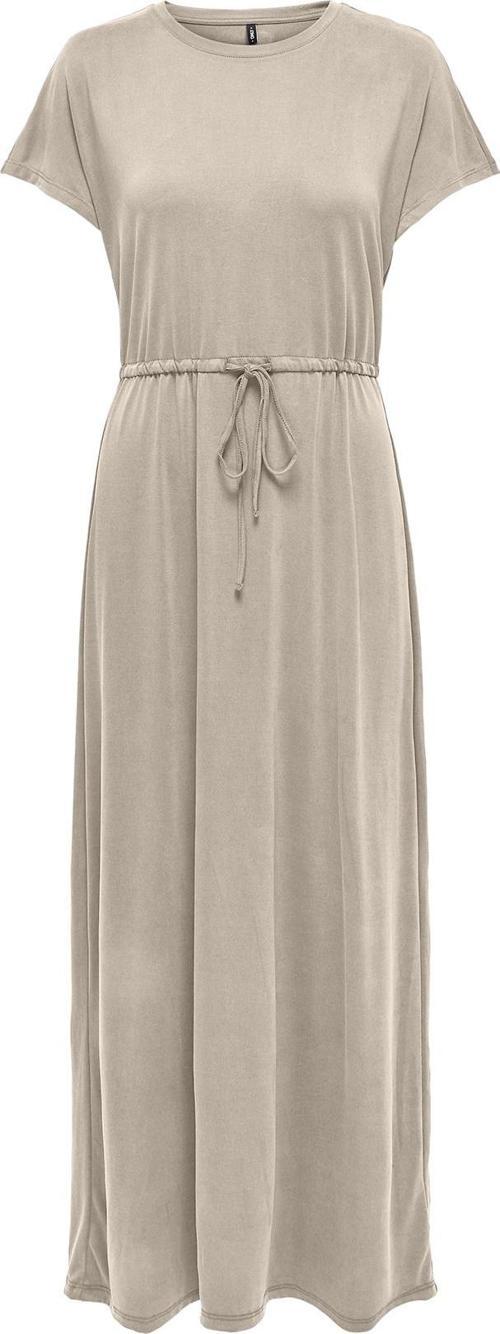 Onlhannah Regular Fit Bisiklet Yaka Bağlama Detaylı Bayan Elbise 15348761 TAŞ