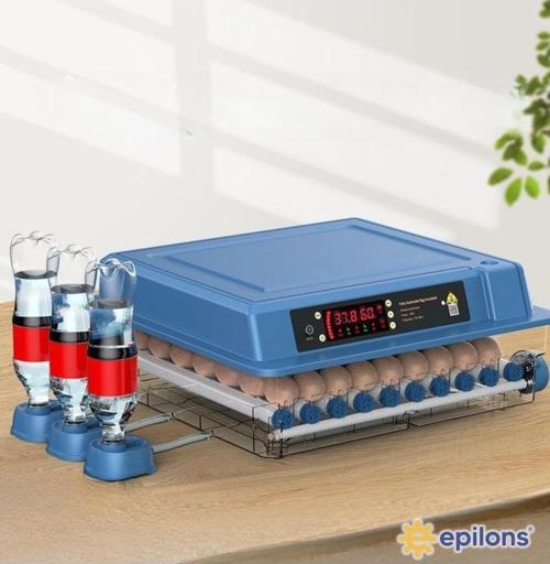 Epo-w64 Tam Otomatik Kuluçka Makinesi 64 Yumurta Kapasiteli Civciv Kaz Ördek Uyumlu + Yedek Motor