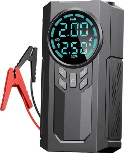 4 İn 1 Çok İşlevli 150 Psı 7.4 V 8000 Mah Powerbank Özellikli Hava Oto Kompresörü