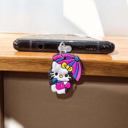 Type C Telefon Şarj Koruma Aksesuarı / Tozluk / Toz Tıpası / Charm Hello Kitty