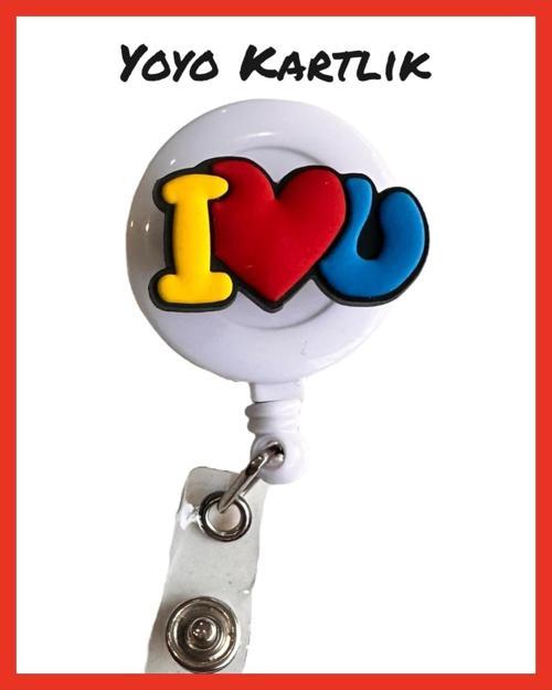 Yoyo Yaka Kartlığı / Kartlık Figürlü Y046 I Love You Seni Sevuyorum