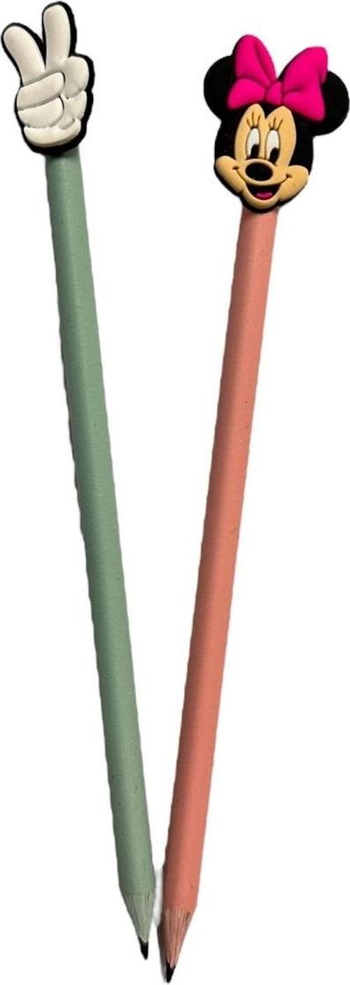 3D Figürlü Kalem Başlığı Ve Kurşun Kalem A06 2 Li Set