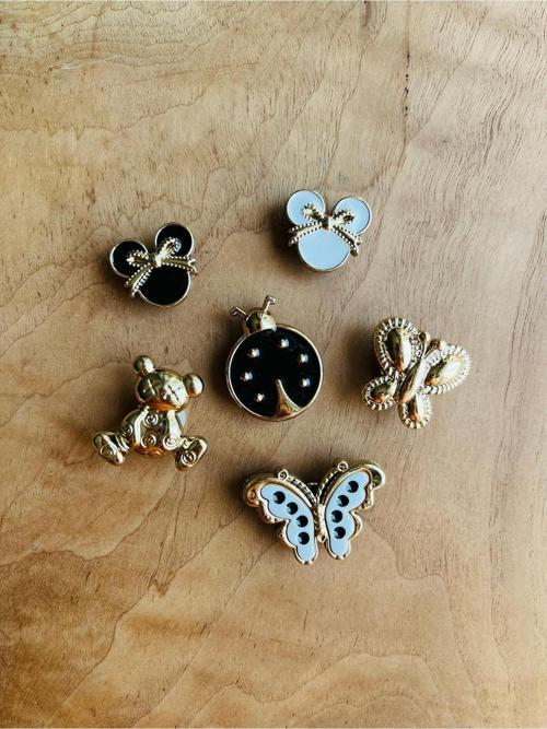 Terlik Süsü Taşlı Karışık 6'Lı Set  (Malzemesi Plastiktir)