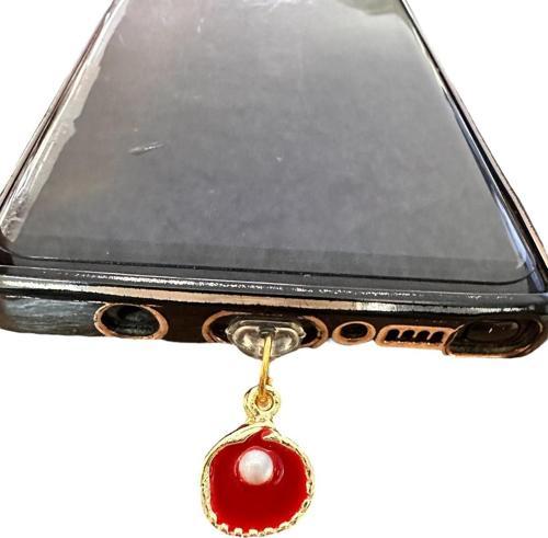 Lightning (Iphone Girişli Şarj Yeri) Telefon Şarj Koruma Aksesuarı / Tozluk / Toz Tıpası / Charm