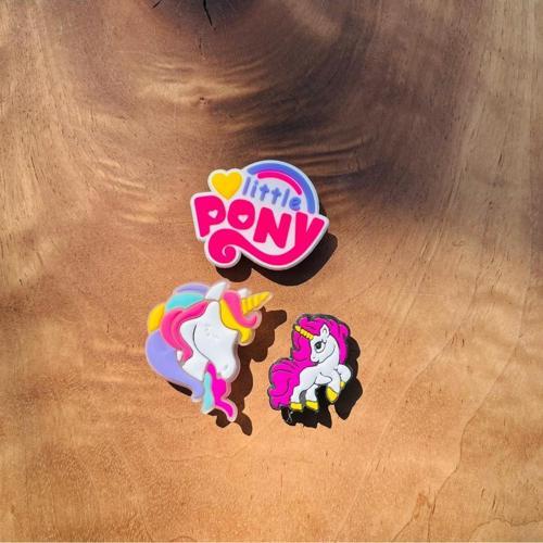 Jibbitz Terlik Süsü Little Pony Unicorn 3'Lü Set