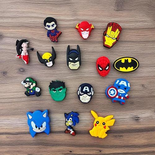 Terlik Süsü Jibbitz Marvell Süper Kahramanlar Seti 15 'Li Set Figür