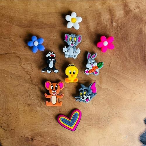 Jibbitz Terlik Süsü 10 Lu Set Sylvester,Tom,Tweety,Tavşan