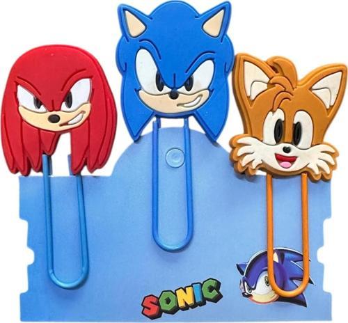 Sonic Kitap Ayracı / Ataç 3 Lü Set