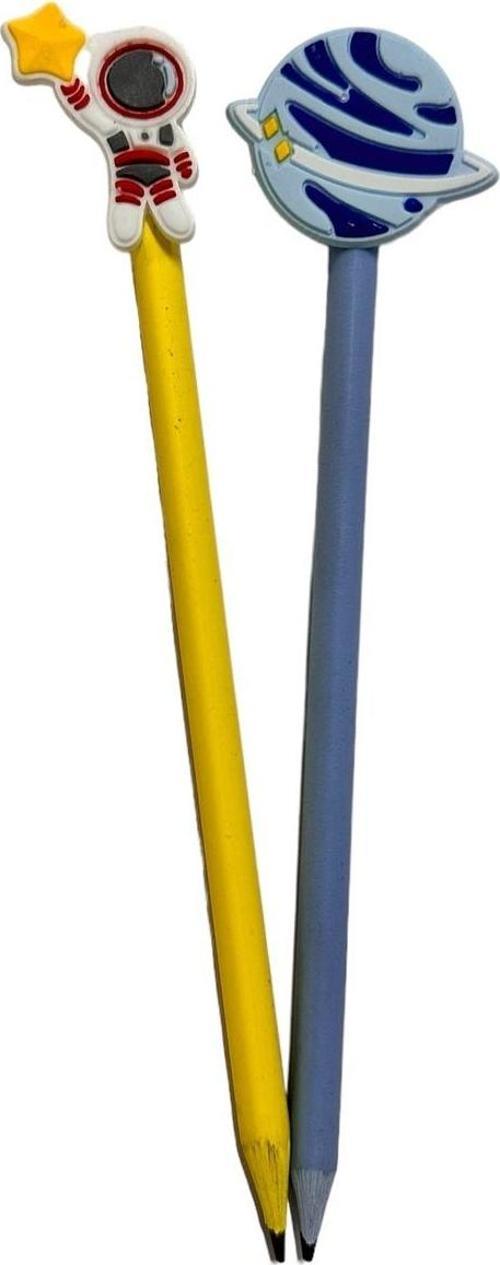 3D Figürlü Kalem Başlığı Ve Kurşun Kalem A06 2 Li Set