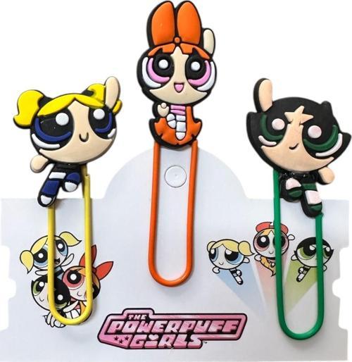 Power Puff Girls Kitap Ayracı / Ataç 3 Lü Set