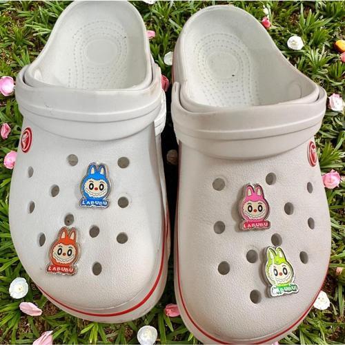 Metal Terlik Süsü Jibbitz / Charm / Süsü Klipsli 4 Lü Labubu Set