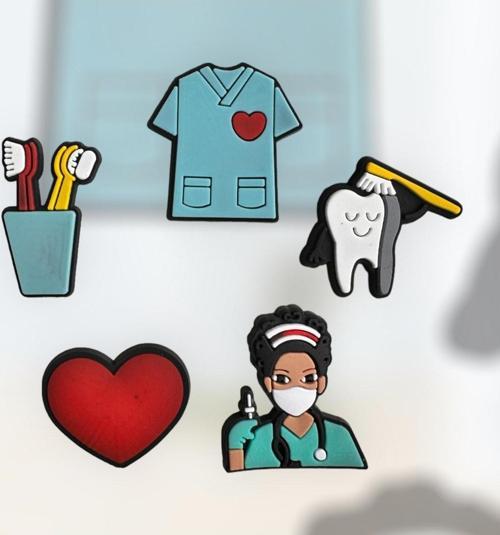 Terlik Süsü Jibbitz Hastane Konsepti 5 Li Set