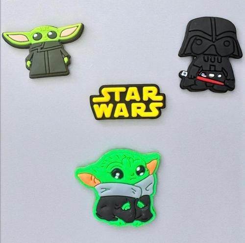 Jibbitz Terlik Süsü 4 Adet Star Wars Baby Yoda Darth Vader