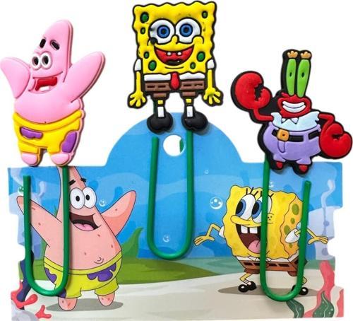 Sünger Bob By Yengeç Patrick Kitap Ayracı / Ataç 3 Lü Set