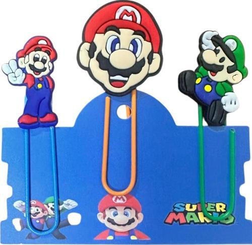 Süper Mario Kitap Ayracı / Ataç 3 Lü Set